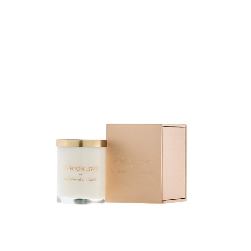 Lyttelton Lights Candle - Sandalwood & Vanilla - Tea Pea Home