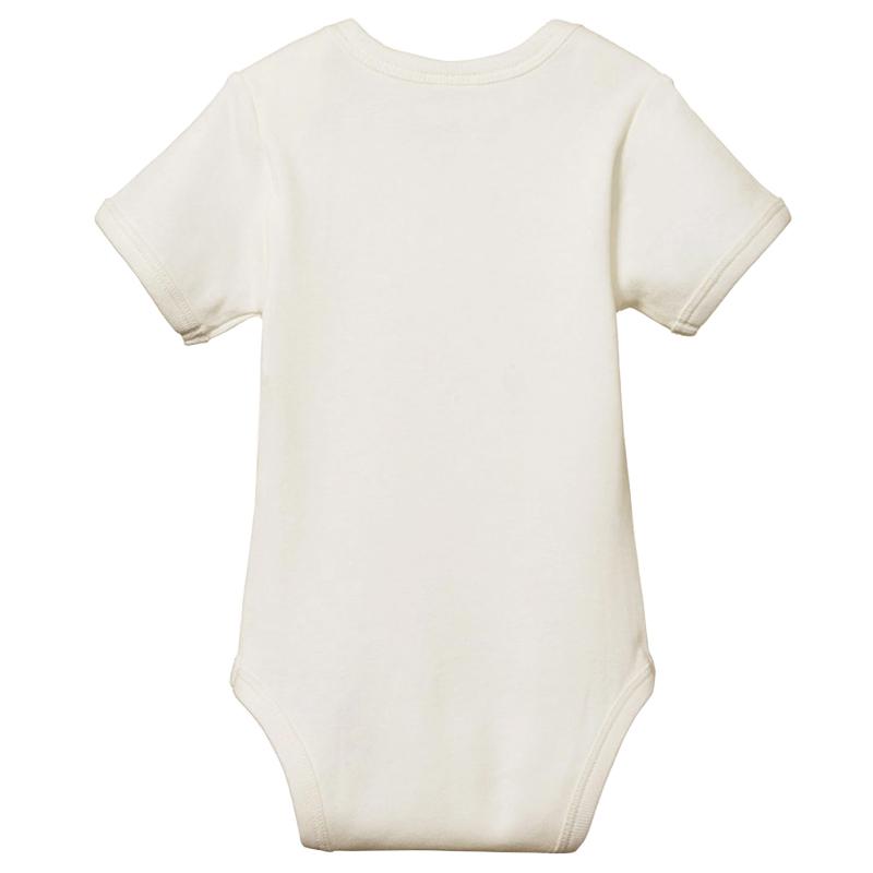 Nature Baby Organic Cotton Short Sleeve Bodysuit - Natural - Tea Pea Home