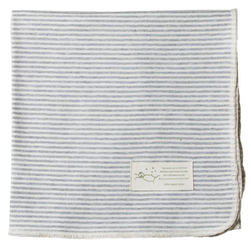 Nature Baby Organic Cotton Wrap - Grey Marl Stripe - Tea Pea Home