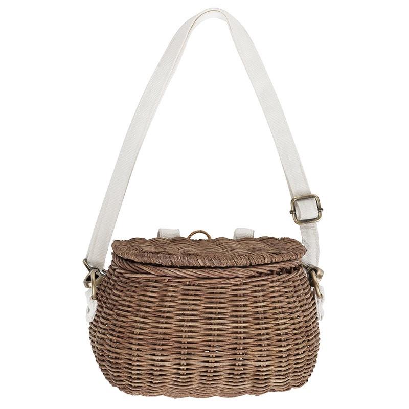 Olli Ella Mini Chari Child's Basket Tea Pea