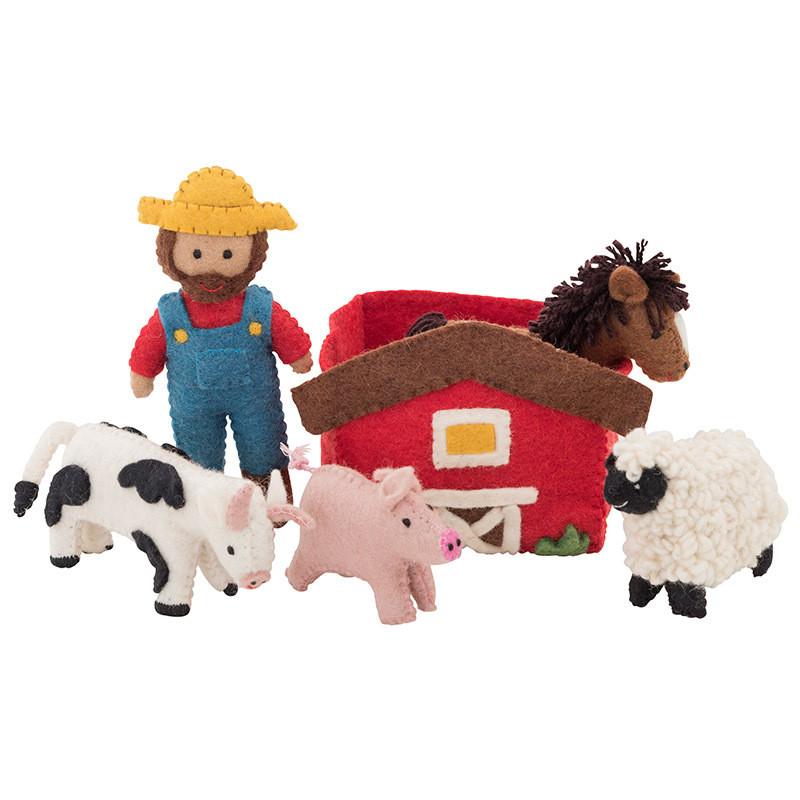 Pashom Nepal Felt Playset - Farmyard - Tea Pea Home