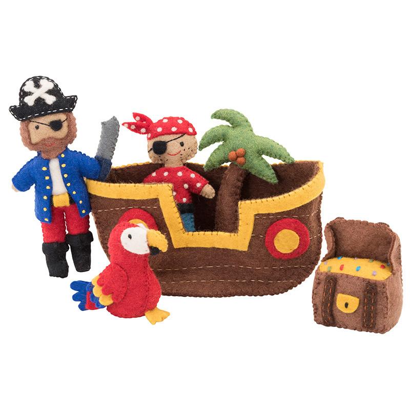 Pashom Nepal Felt Playset - Pirates Ahoy - Tea Pea Home