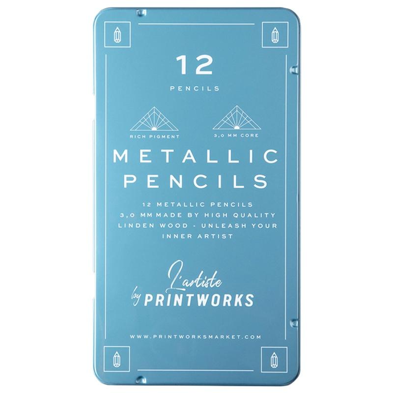 Printworks Colour Pencil Set - Metallic - Tea Pea Home