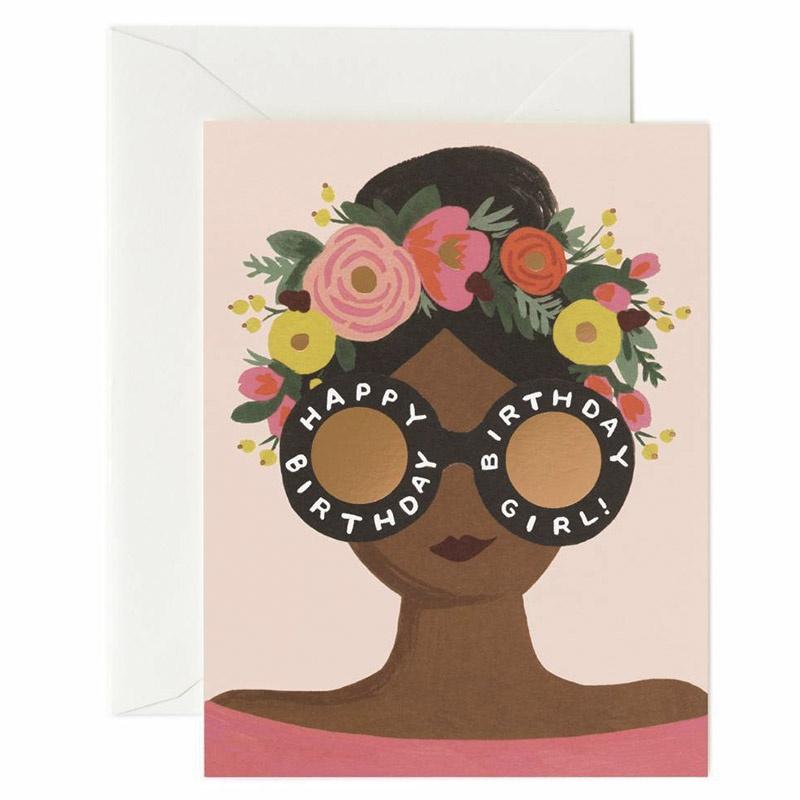 Rifle Paper US Card - Flower Crown Birthday Girl - Tea Pea Home