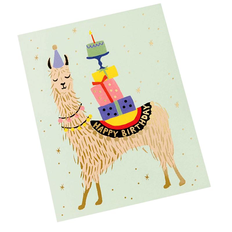 Rifle Paper US Card - Llama Birthday - Tea Pea Home