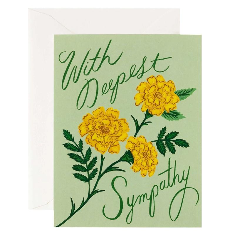 Rifle Paper US Card - Marigold Sympathy - Tea Pea Home