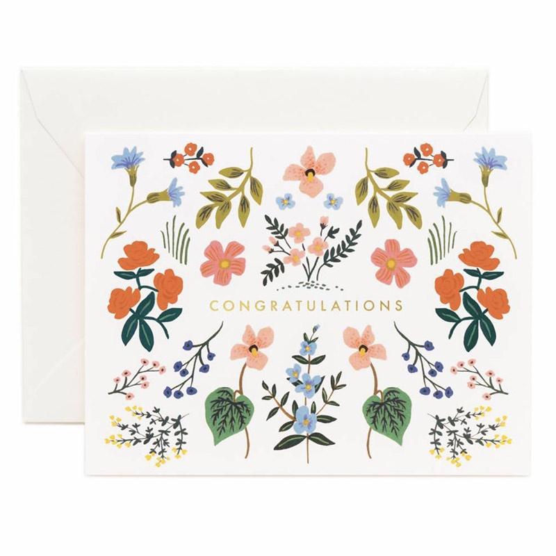 Rifle Paper US Card - Wildwood Congrats - Tea Pea Home