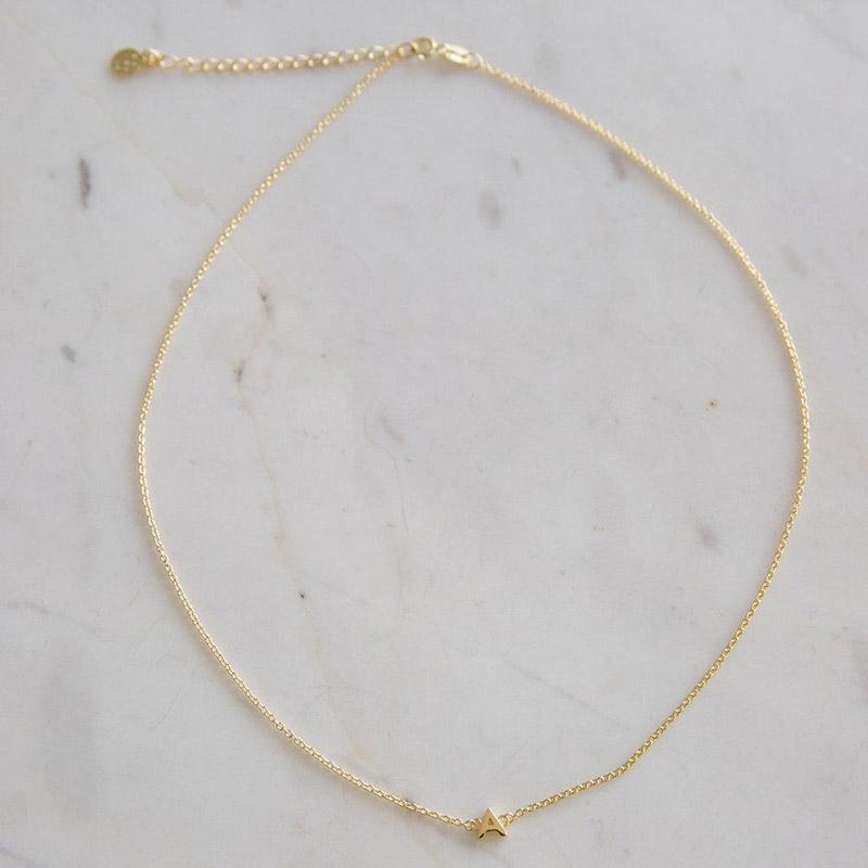 Sophie Necklace - Little Letter 14K Gold Plated - Tea Pea Home