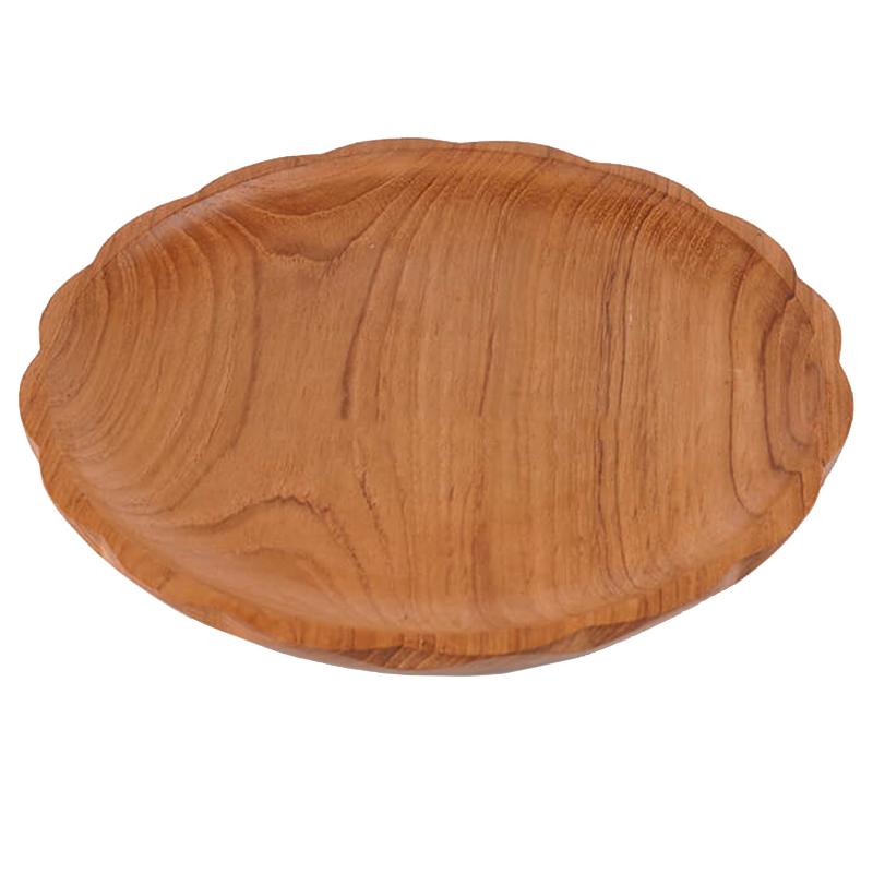 Tea Pea Home Teak Dish - Wavy Edge - Tea Pea Home