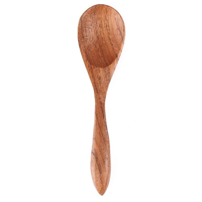 Tea Pea Teak Platter Salt Spoon | Tea Pea