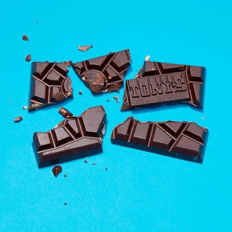 Tony's Chocolonely 180g Dark Chocolate Almond Sea Salt Bar | Tea Pea