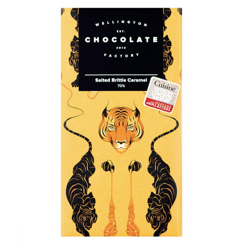 Wellington Chocolate Factory 85g Salted Brittle Caramel Bar - Tea Pea Home