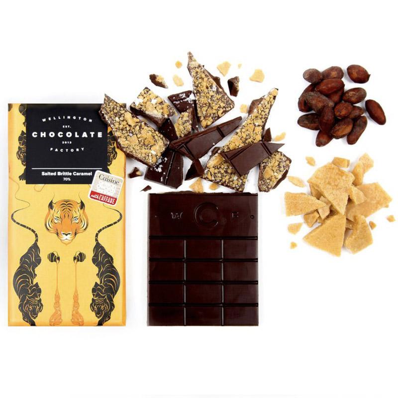 Wellington Chocolate Factory 85g Salted Brittle Caramel Bar - Tea Pea Home