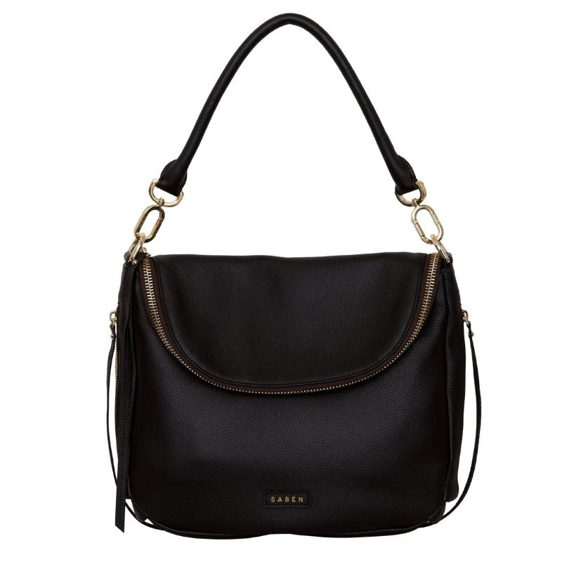 Saben Frankie Shoulder Bag - Black - Tea Pea Home