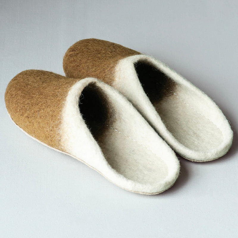 Bianca Lorenne Slippers - Feruto Slide Dark Ochre / Natural - Tea Pea Home