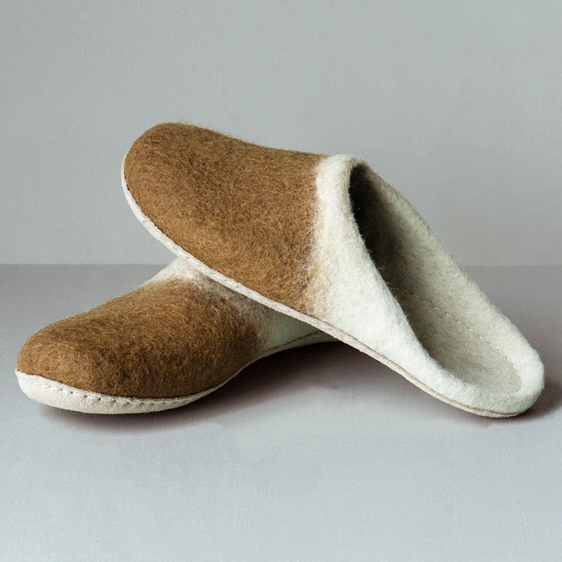 Bianca Lorenne Slippers - Feruto Slide Dark Ochre / Natural - Tea Pea Home