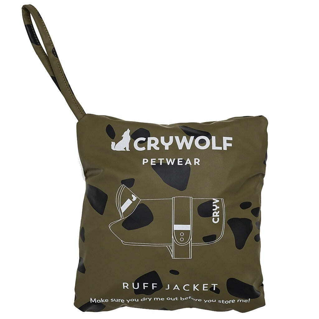 Crywolf Ruff Dog Jacket - Khaki Stones - Tea Pea Home