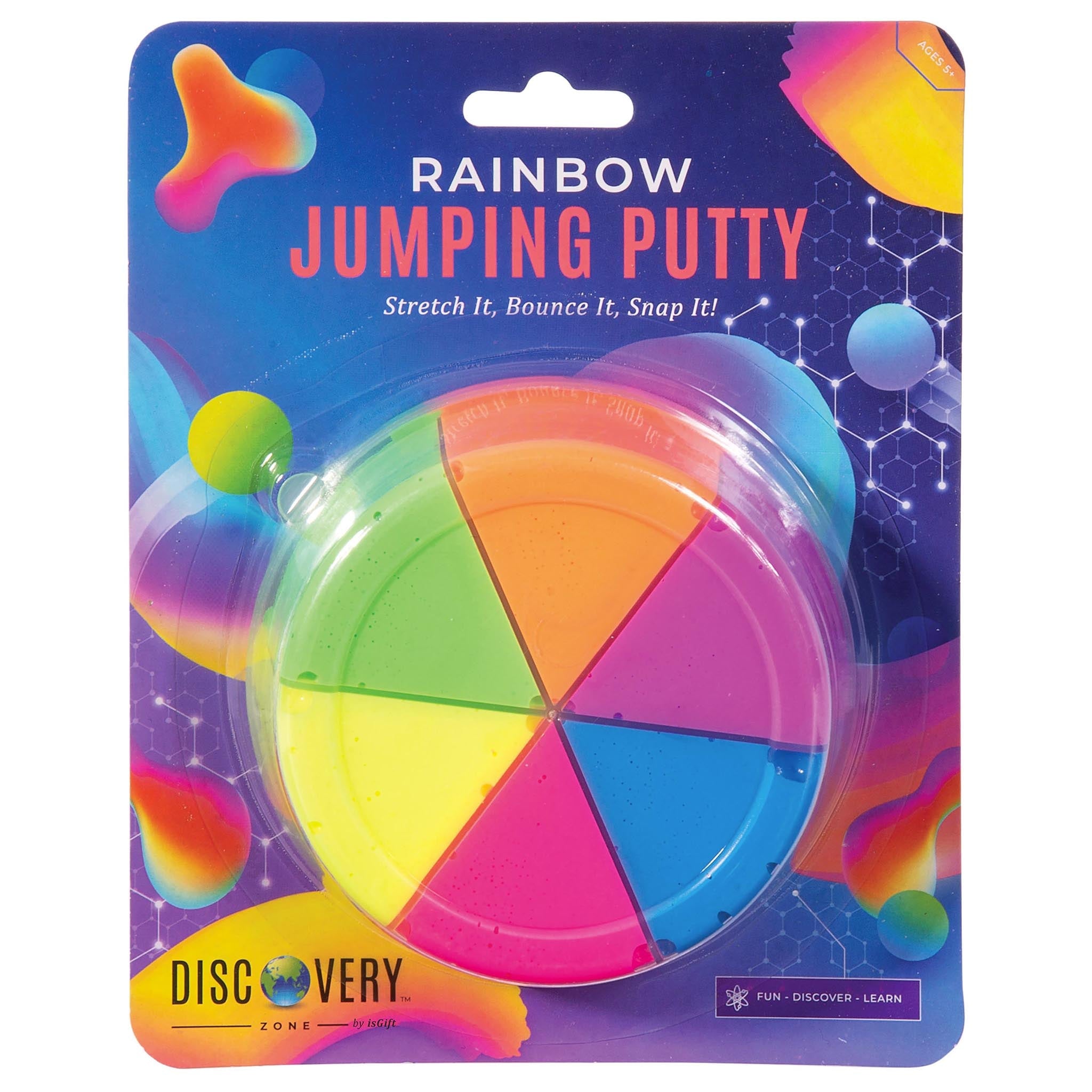 Discovery Zone Rainbow Jumping Putty Toys Not specified 