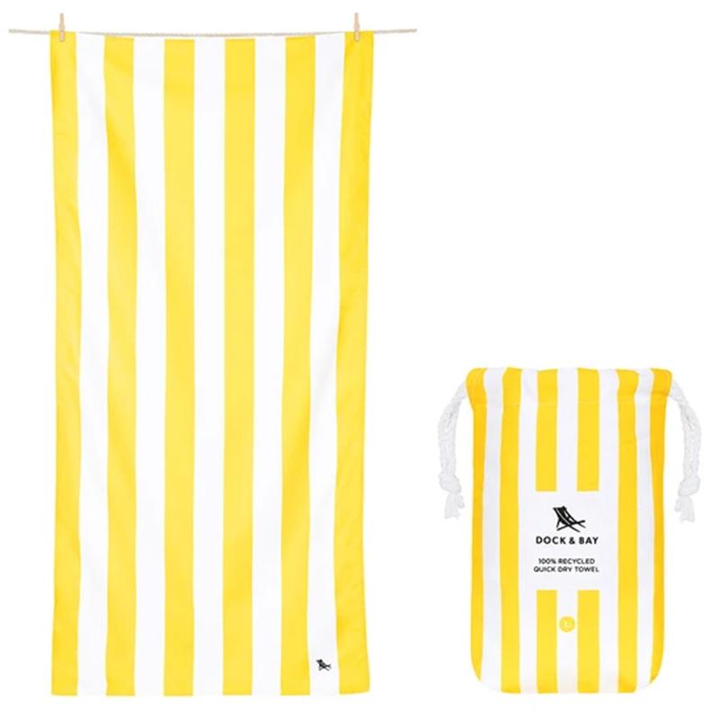 Dock & Bay Cabana Collection Beach Towel - Boracay Yellow - Tea Pea Home