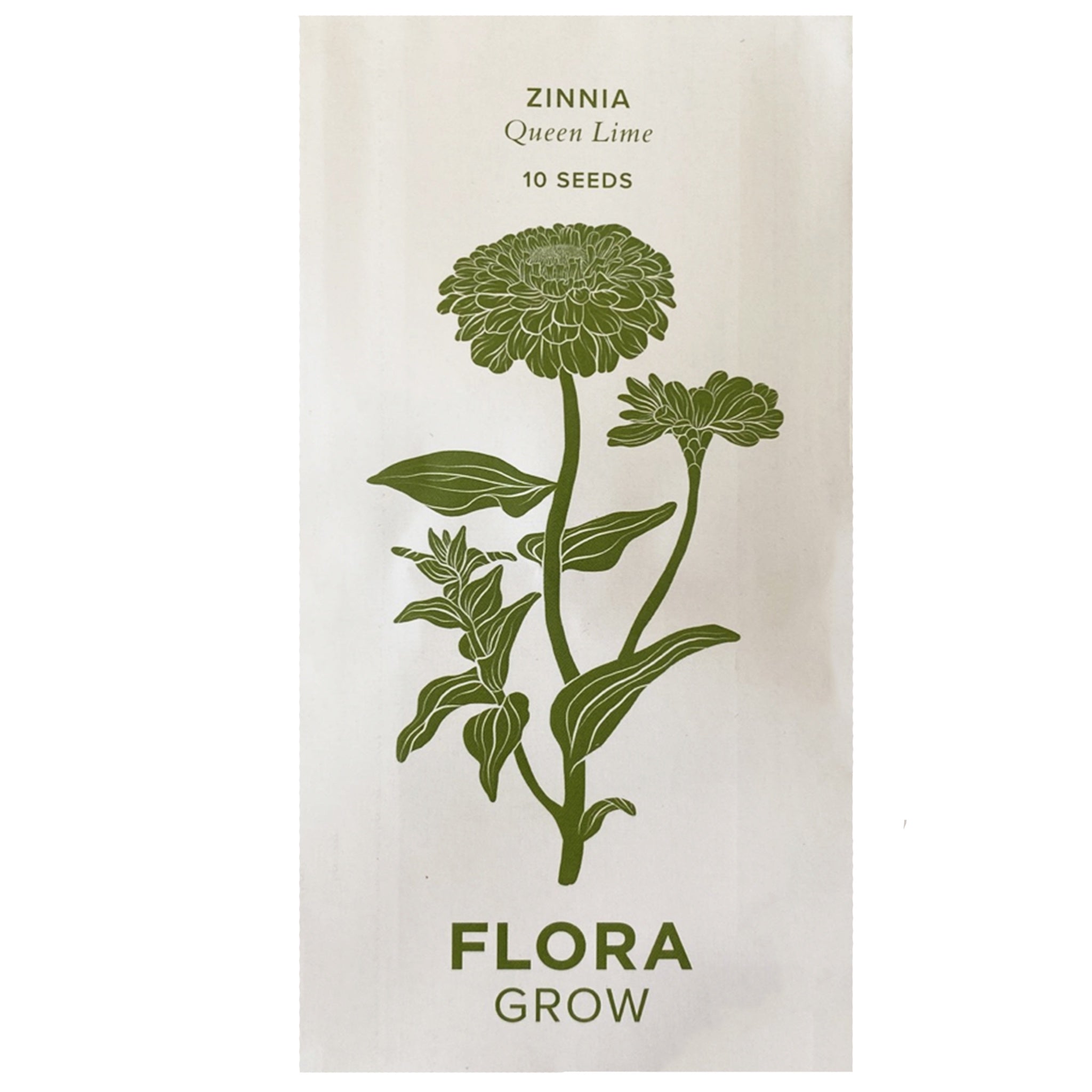 Flora Grow Zinnia Queen Lime Seed Pack