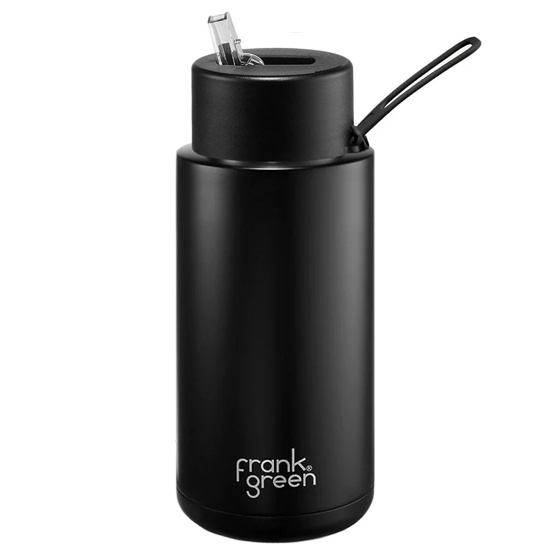 Frank Green Stainless Steel Ceramic Reusable Bottle - Straw Lid 1000ml - Tea Pea Home