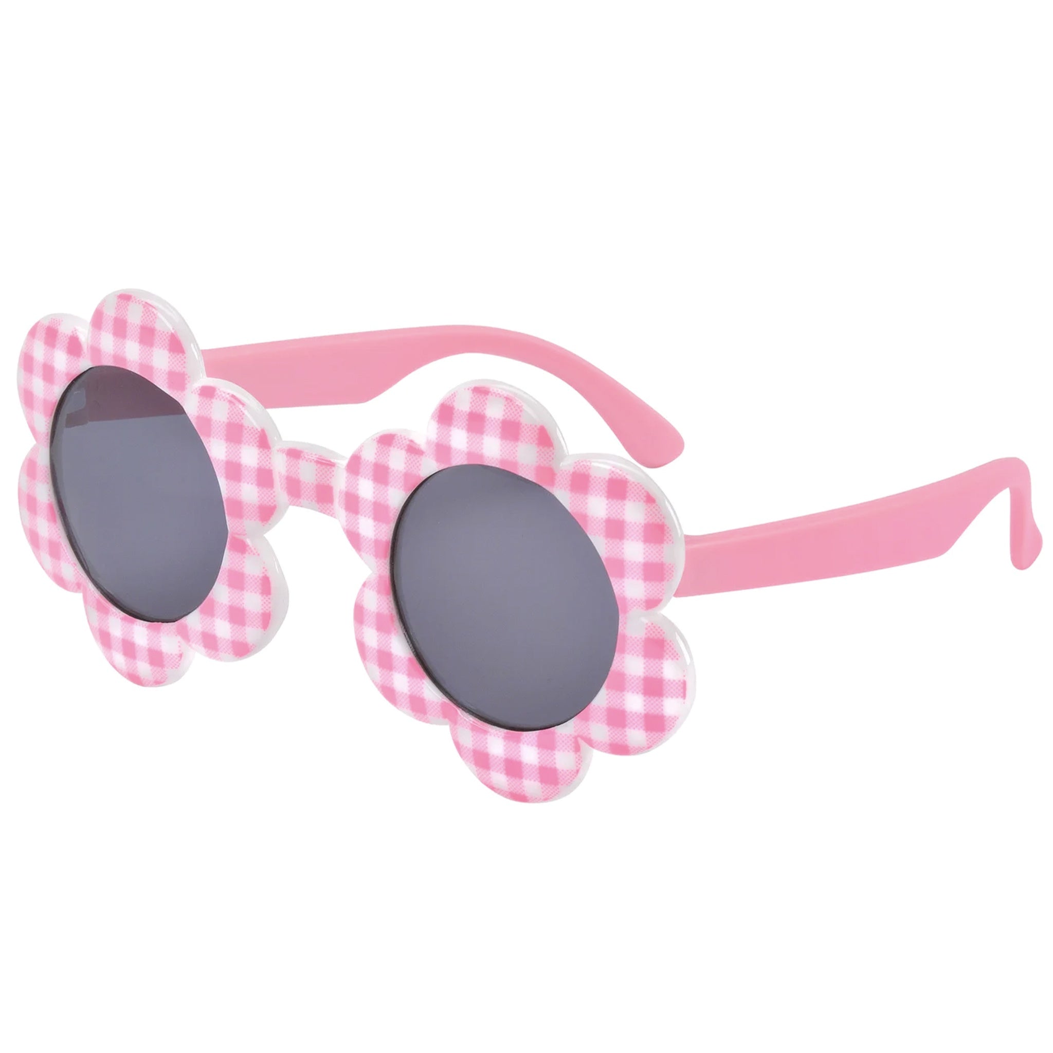 Frankie Ray Kid's Sunglasses Baby Daisy - Pink Check