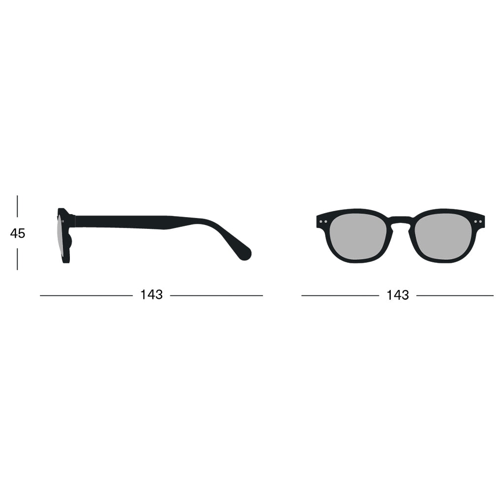 Izipizi France Sun Reading Glasses - Collection C Black - Tea Pea Home