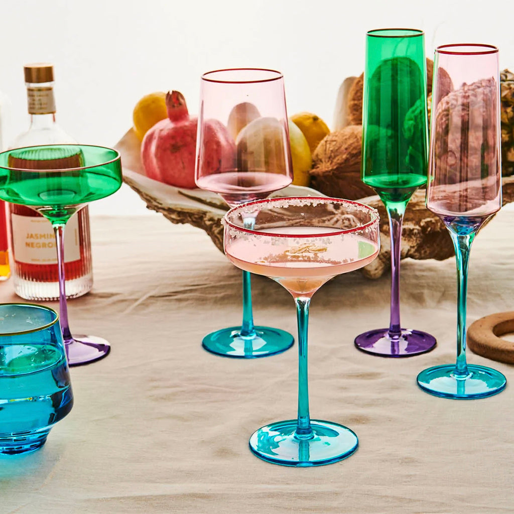 Kip & Co Champagne Glass Set - Rose with a Twist - Tea Pea Home