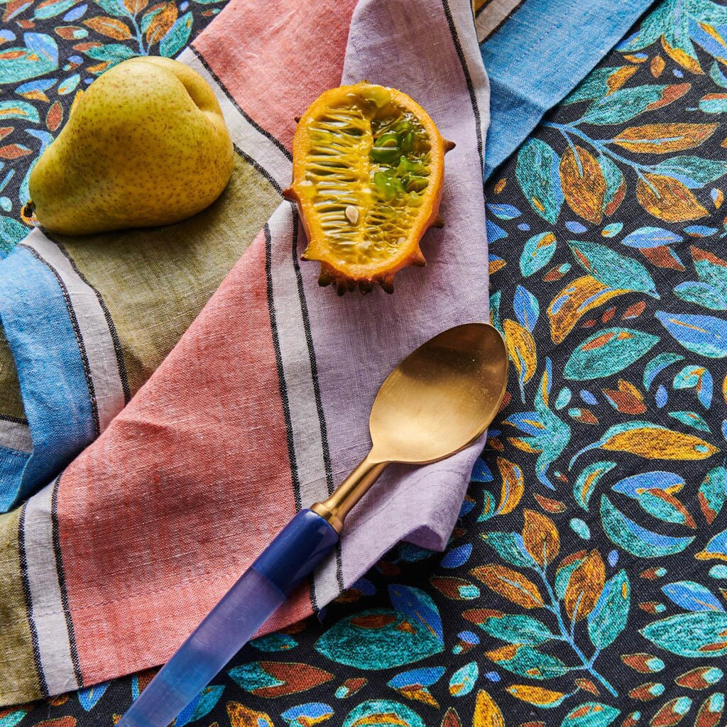 Kip & Co Woven Linen Napkin Set of 6 - Majorca Stripe - Tea Pea Home