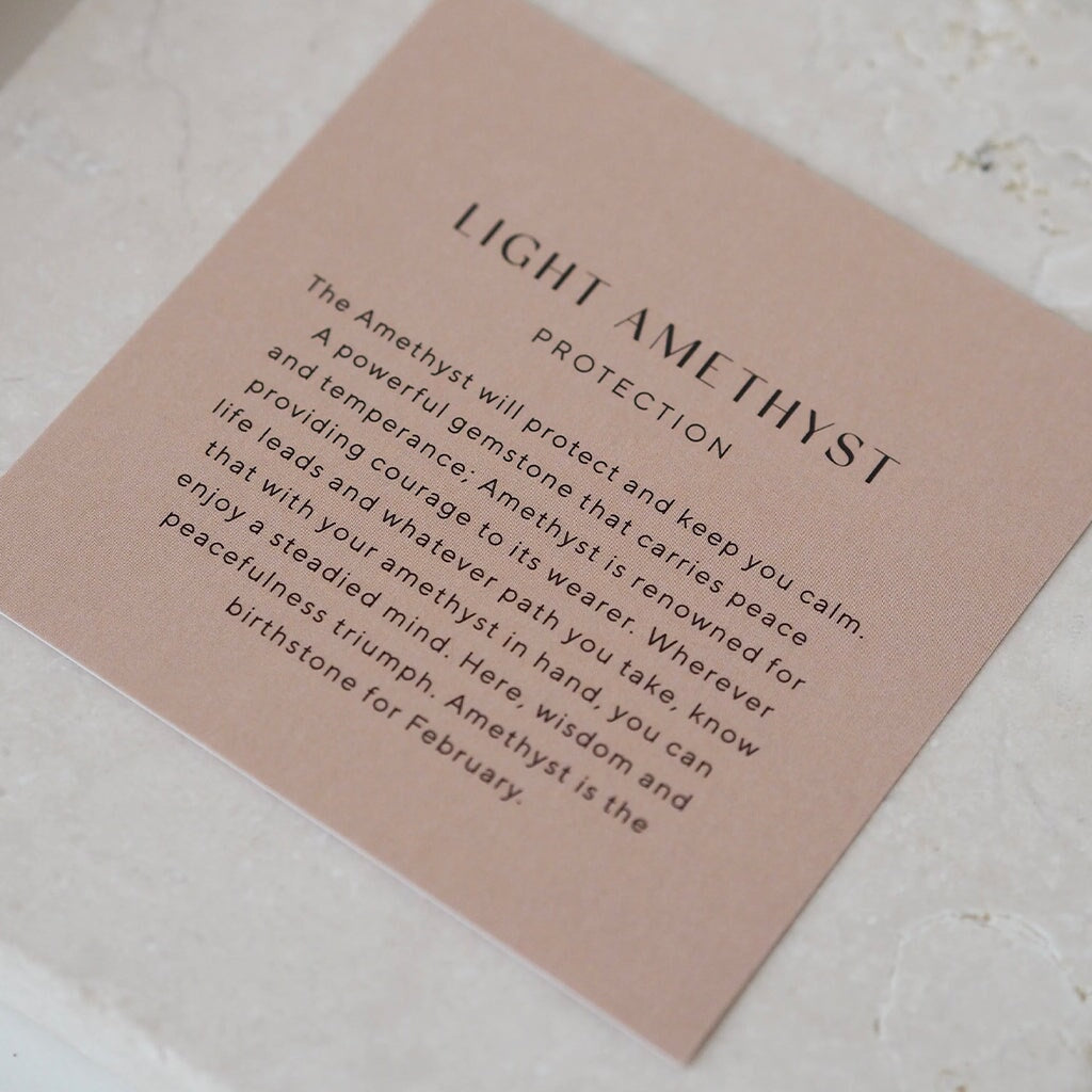 Kirstin Ash Bespoke Collection Gemstone - Light Amethyst - Tea Pea Home