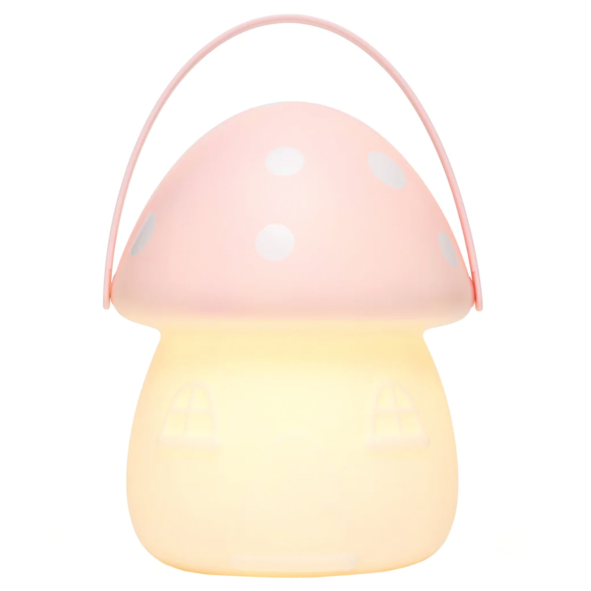 Little Belle Fairy House USB Charging LED Carry Lantern - Pink & White