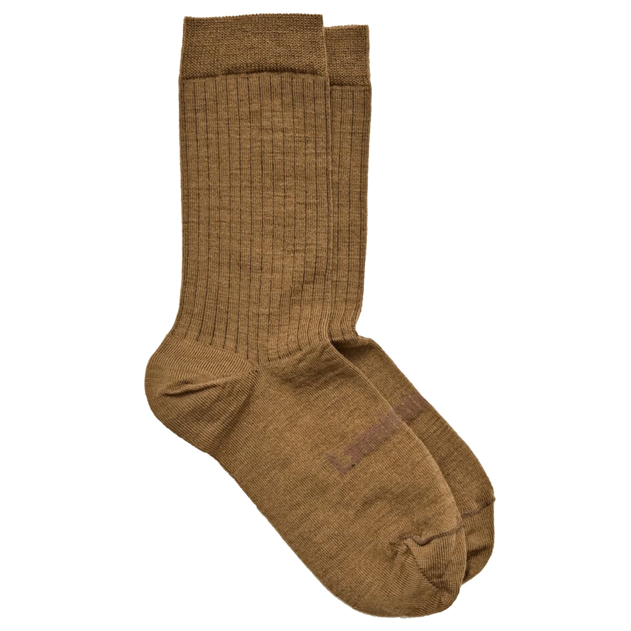 Lamington Merino Adult Crew Socks - Walnut