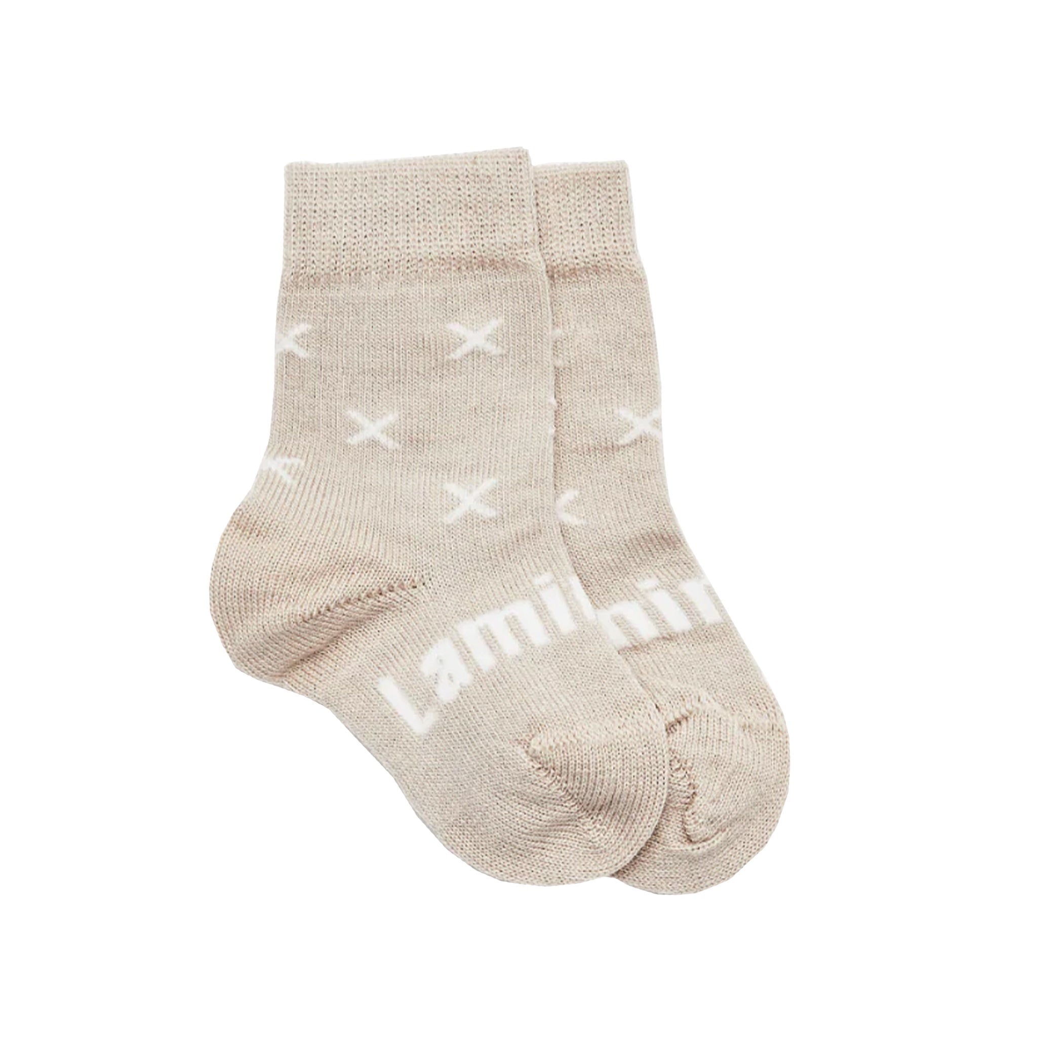 Lamington Merino Crew Baby Socks - Ted - Tea Pea Home