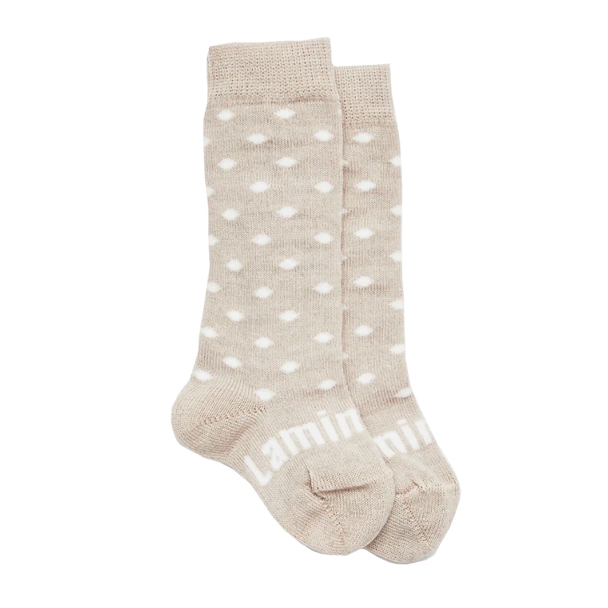 Lamington Merino Knee High Baby Socks - Truffle - Tea Pea Home