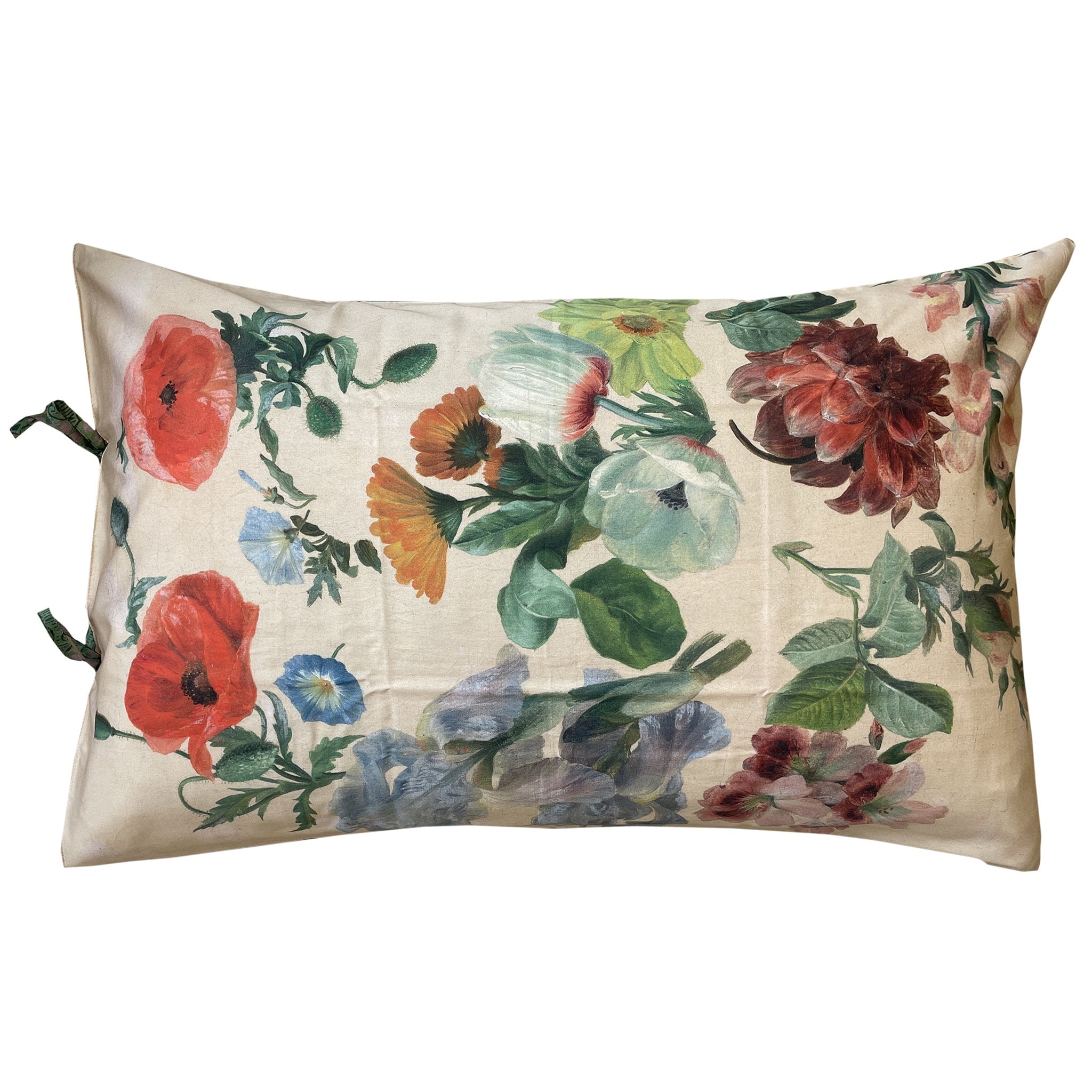 Lazybones Organic Cotton Pillowslip Set - Summer Flowers - Tea Pea Home