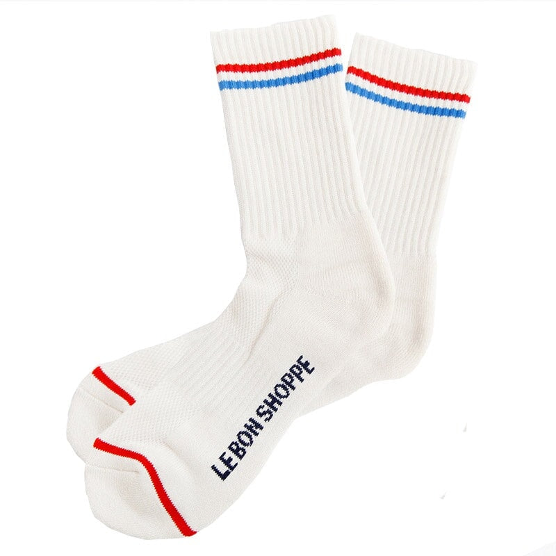 Le Bon Shoppe Boyfriend Socks - Milk - Tea Pea Home