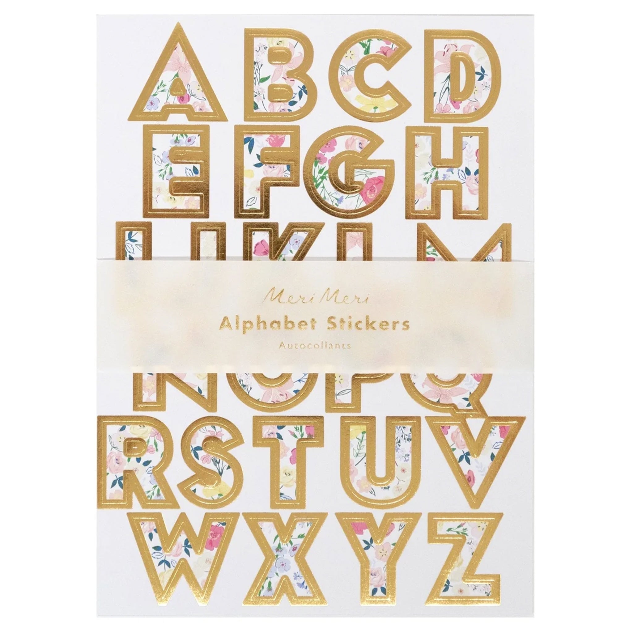 Meri Meri Sticker Sheet Set - English Garden Alphabet - Tea Pea Home