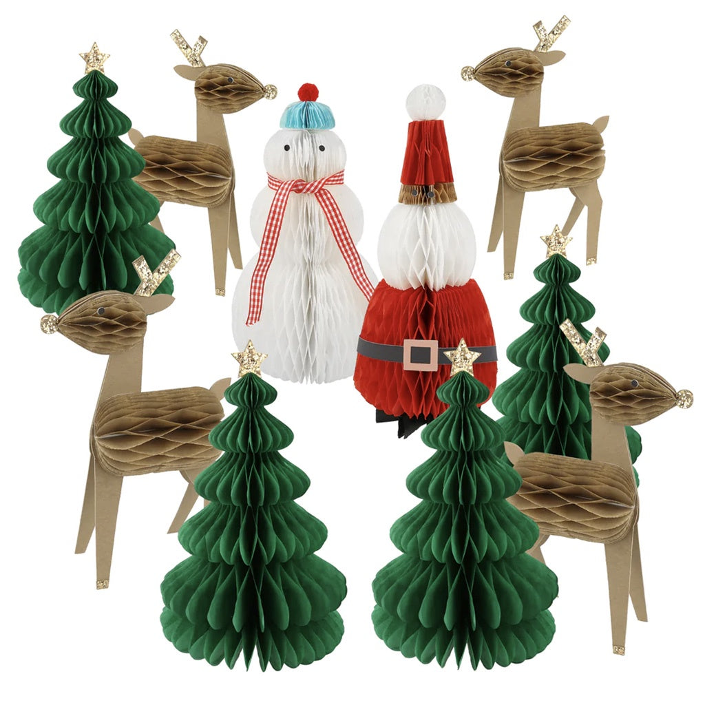 Meri Meri Honeycomb Christmas Characters - Tea Pea Home