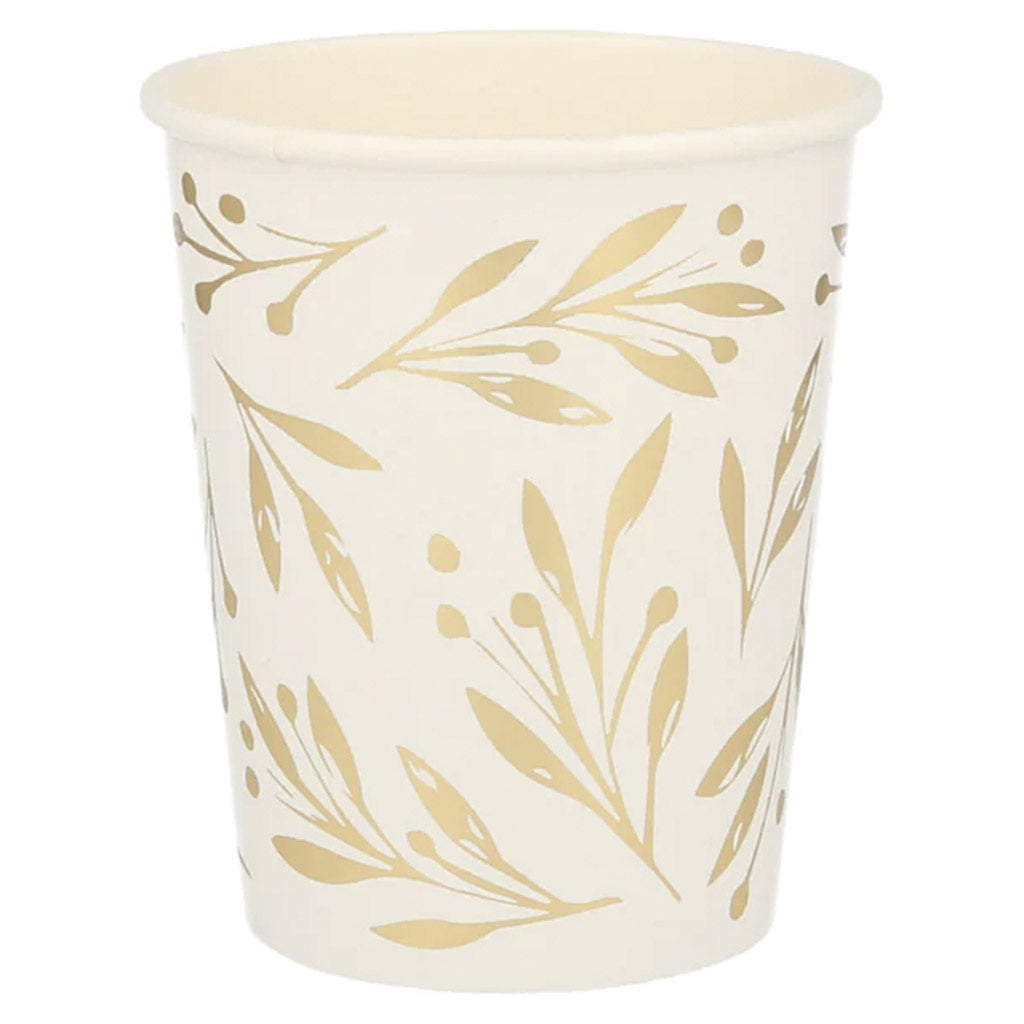 Meri Meri Paper Cup Set - Gold Leaf - Tea Pea Home