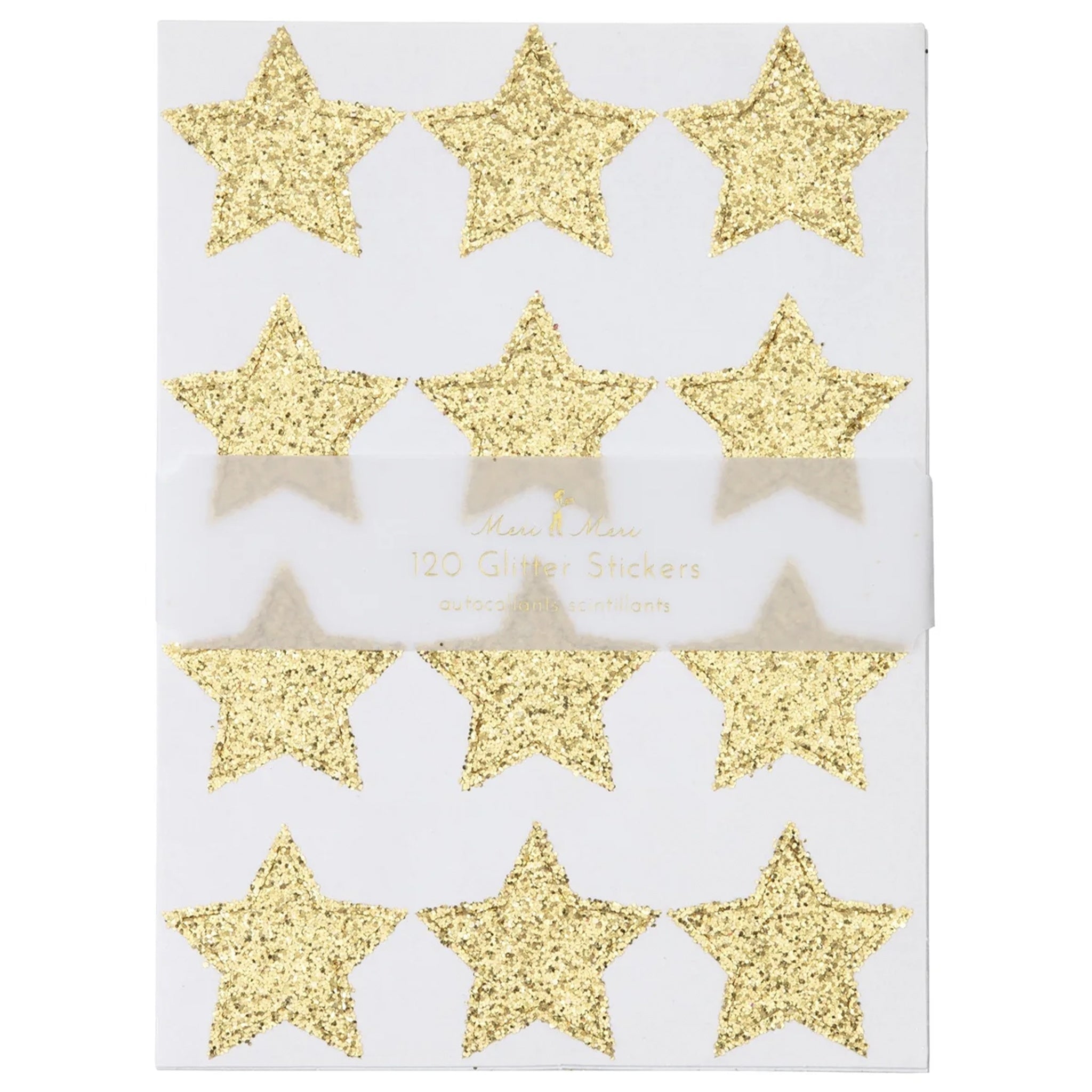 Meri Meri Sticker Sheet Set - Gold Glitter Stars - Tea Pea Home