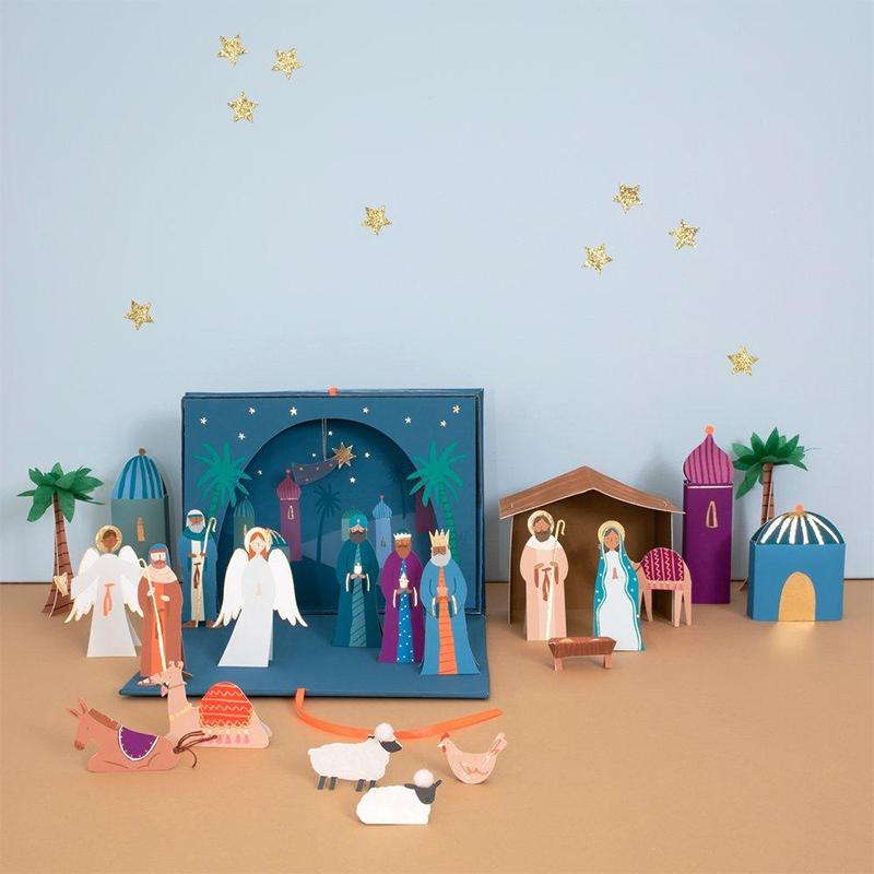 Meri Meri Christmas Paper Craft Advent Calendar - Nativity - Tea Pea Home