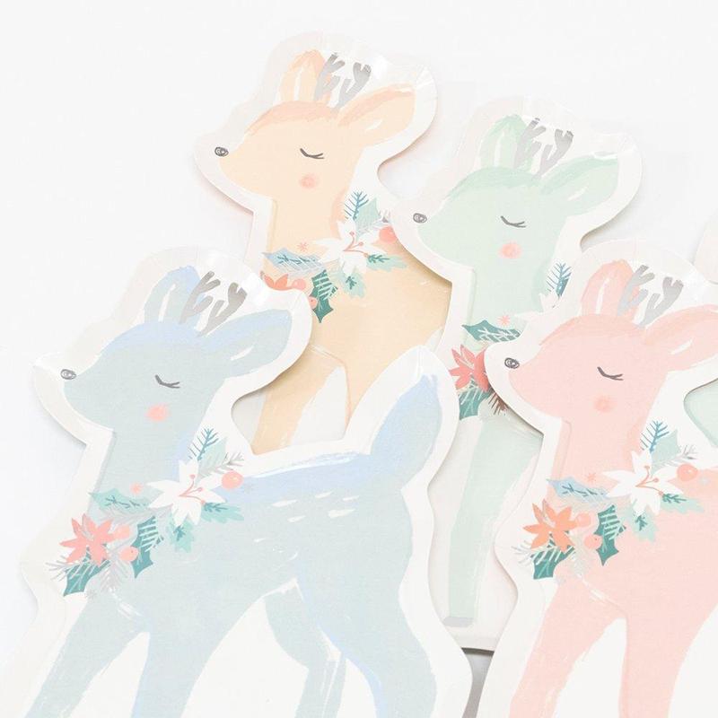 Meri Meri Paper Plate Set - Pastel Deer - Tea Pea Home