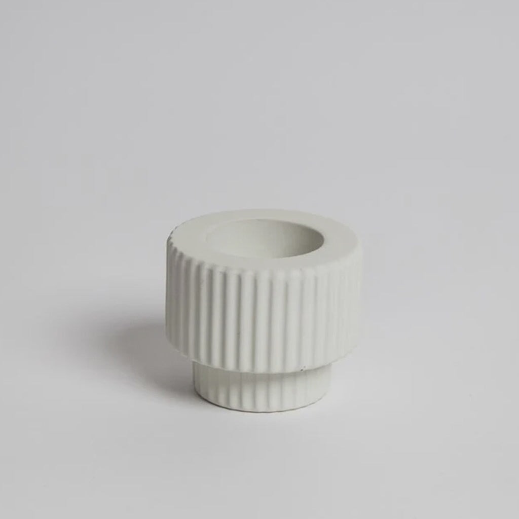 Munster Ceramic Tea Light Candle Holder - White - Tea Pea Home