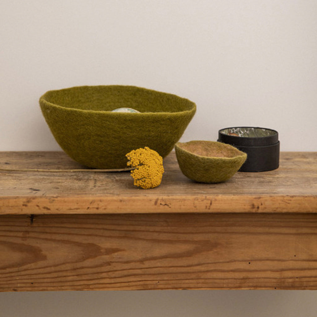 Muskhane Felt Bowl - Anise - Tea Pea Home