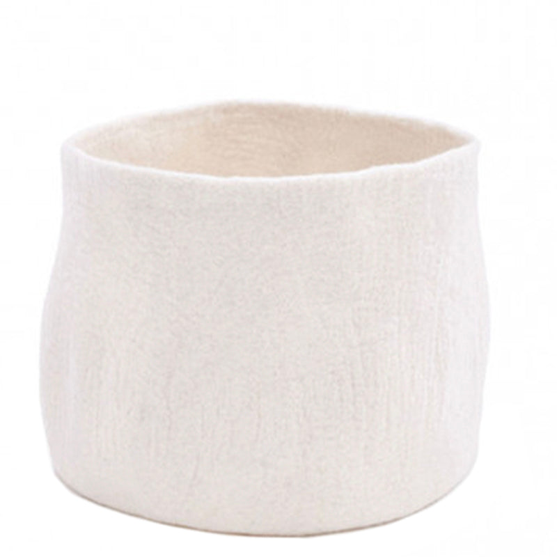 Muskhane Calabash Felt Basket - Natural - Tea Pea Home