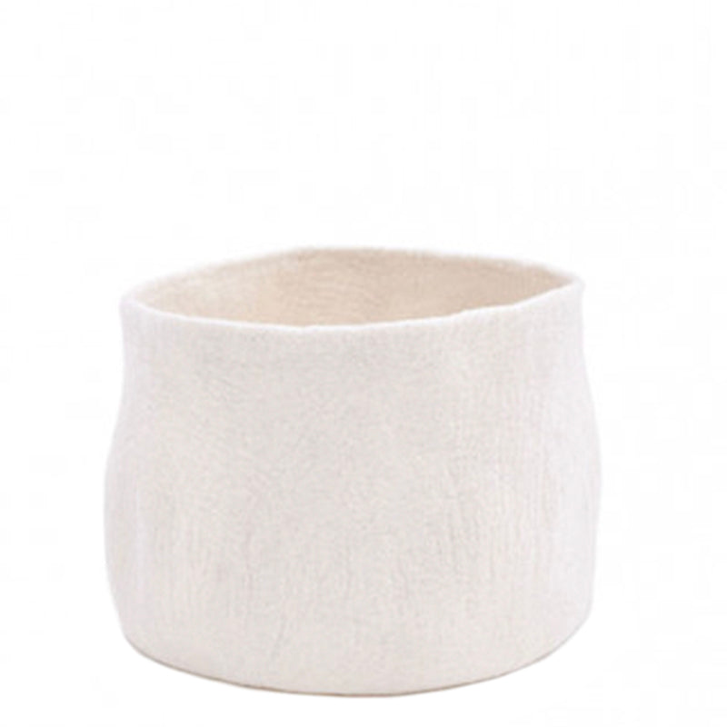 Muskhane Calabash Felt Basket - Natural - Tea Pea Home