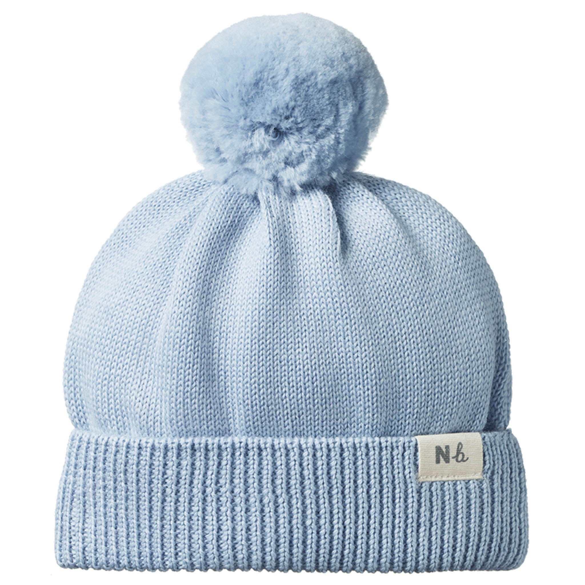 Nature Baby Alpine Pom Pom Beanie - Celestial Blue