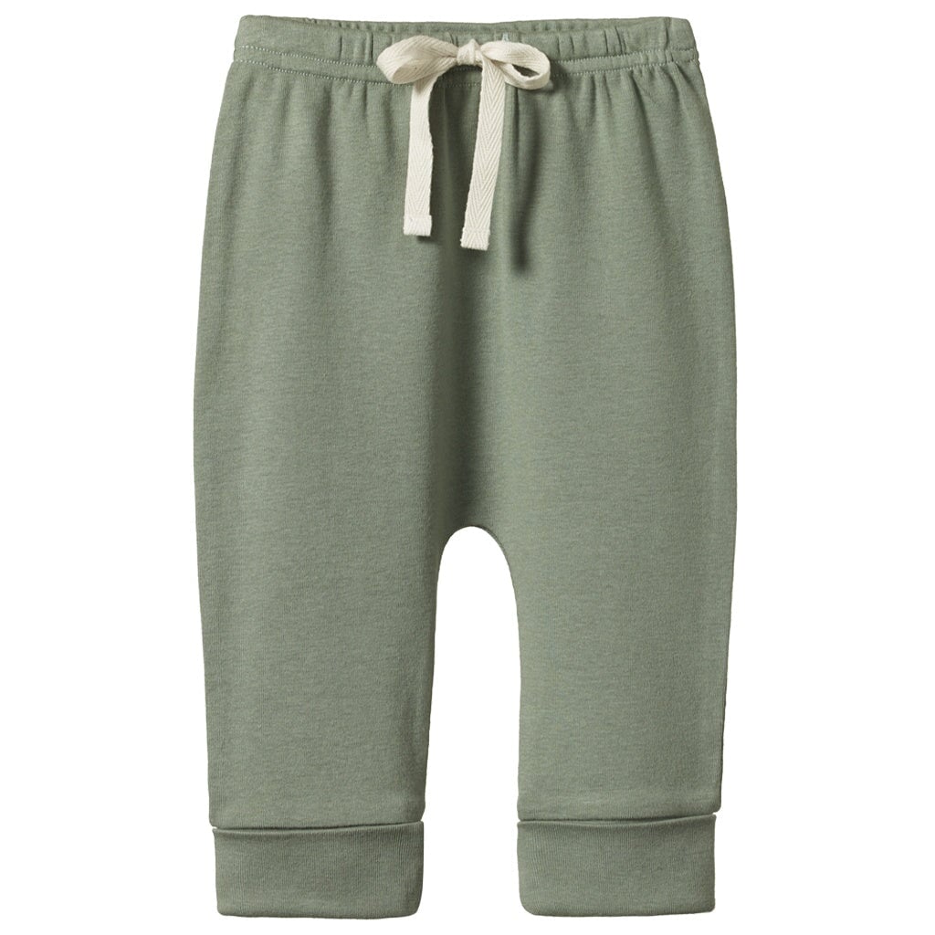 Nature Baby Organic Cotton Drawstring Pants - Nettle - Tea Pea Home