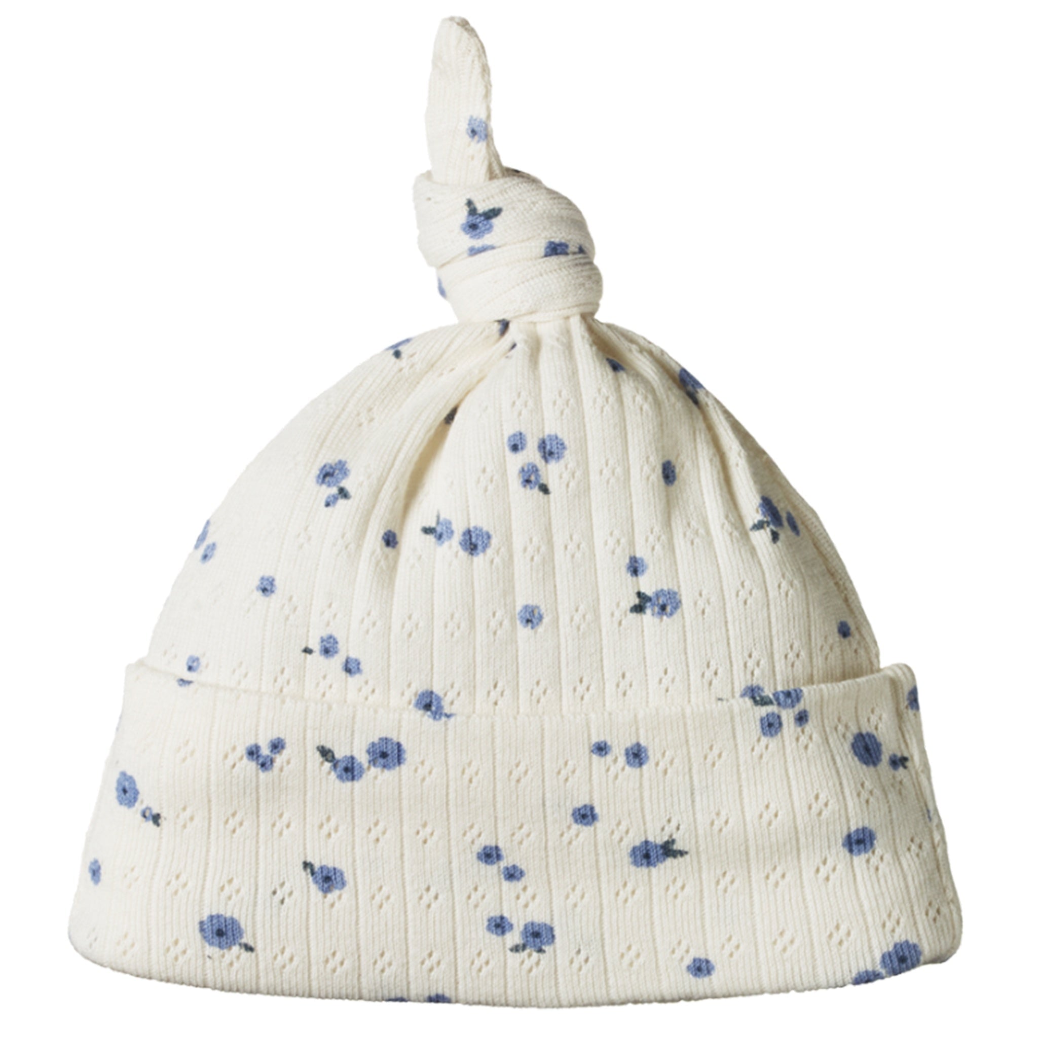 Nature Baby Organic Cotton Knotted Pointelle Beanie - Daisy - Tea Pea Home