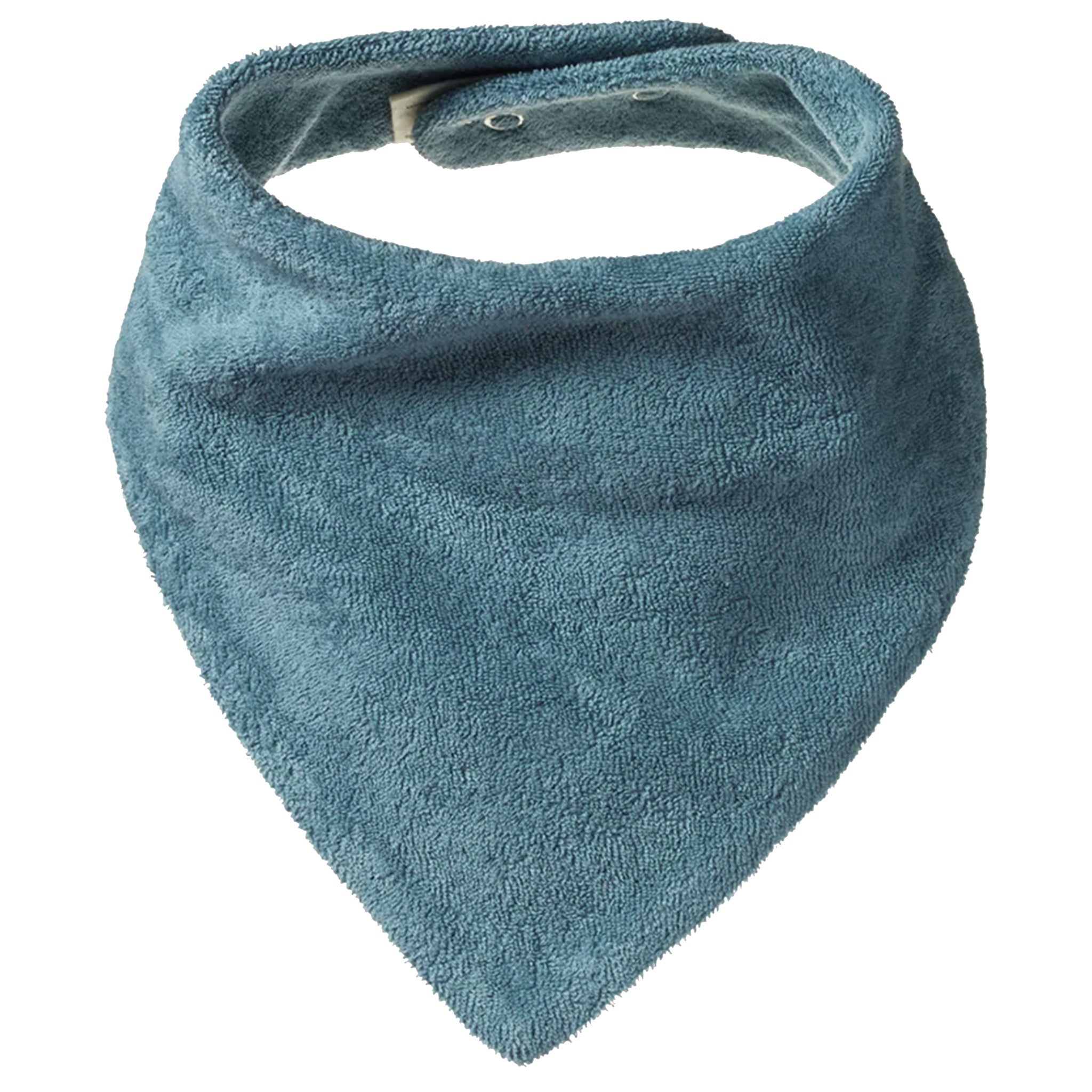 Nature Baby Organic Cotton Terry Triangle Bib - Mineral - Tea Pea Home